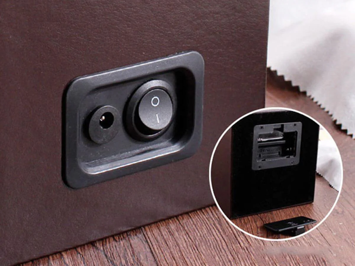 Automatic Quad Watch Winder Wood Display Box Motor Rotation Storage - Image 6