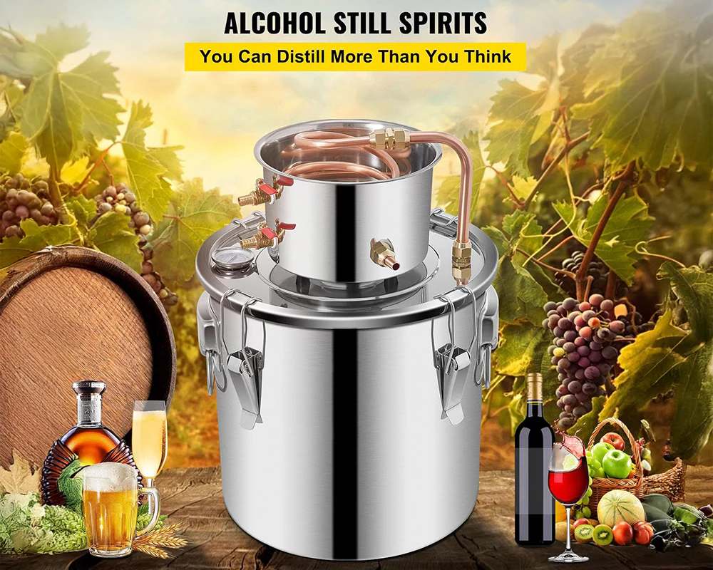 Alcohol Distiller Still Water Wine Spirits Brew Home 38L - Image 4
