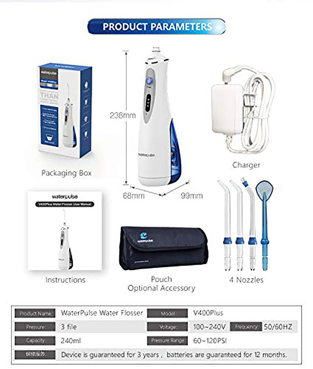 Waterpulse Water Flosser Oral Irrigator - Image 8