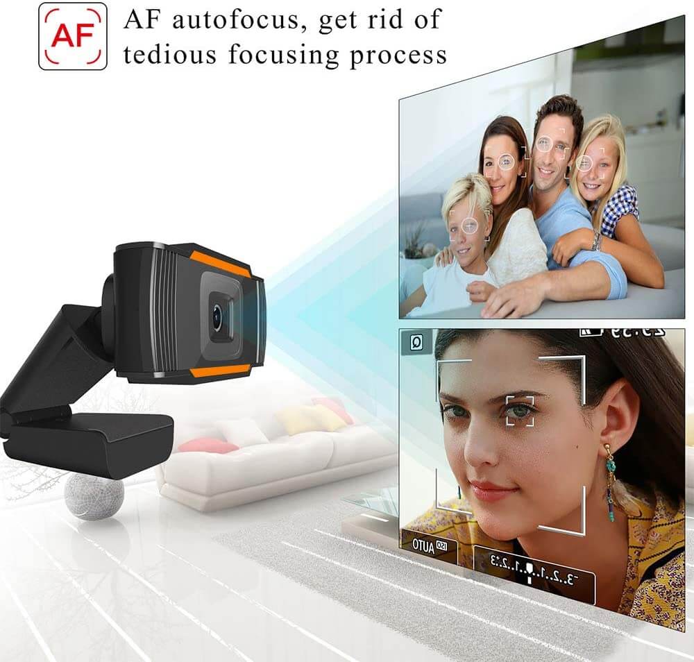 Webcam Web Camera 1080P HD Webcam with Dual Microphones - Image 4