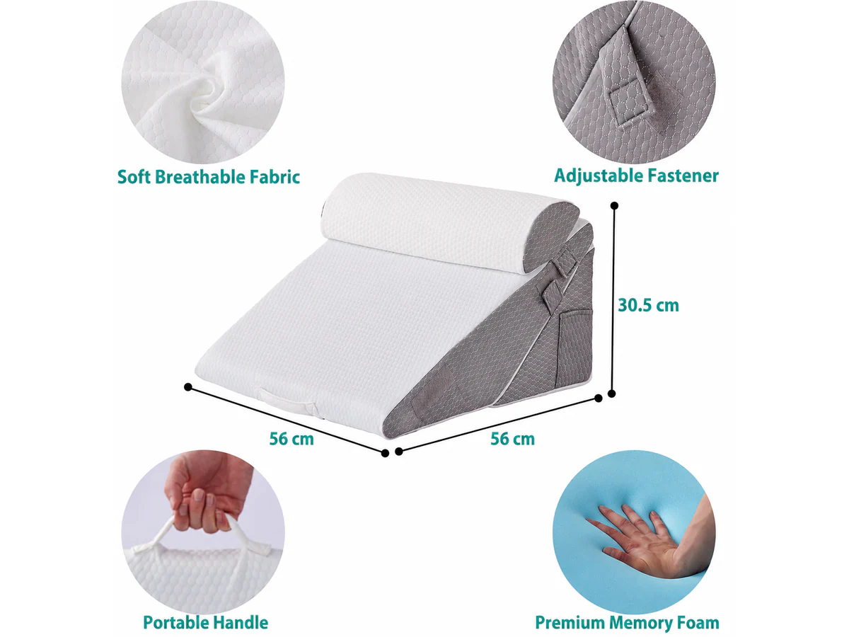 Wedge Pillow Set Memory Foam Bed Cushion - Image 2