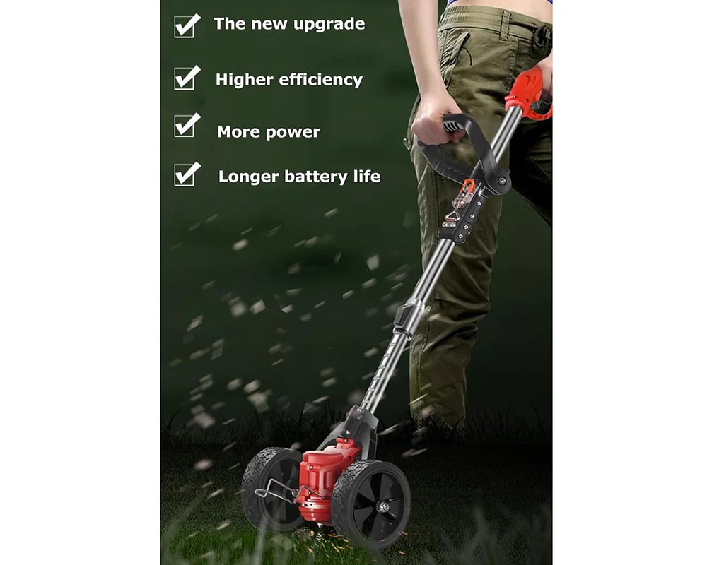 Foldable 21V Cordless Strimmer – Electric Lawn Trimmer with Adjustable Telescopic Pole - Image 4
