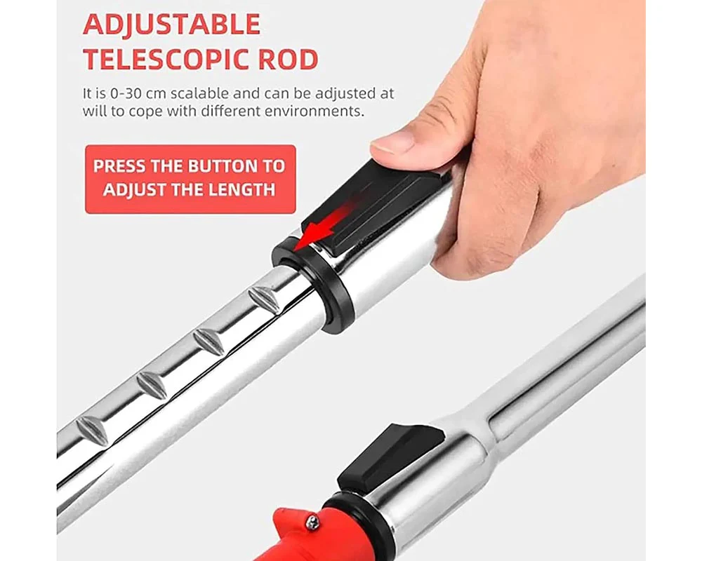 Foldable 21V Cordless Strimmer – Electric Lawn Trimmer with Adjustable Telescopic Pole - Image 7