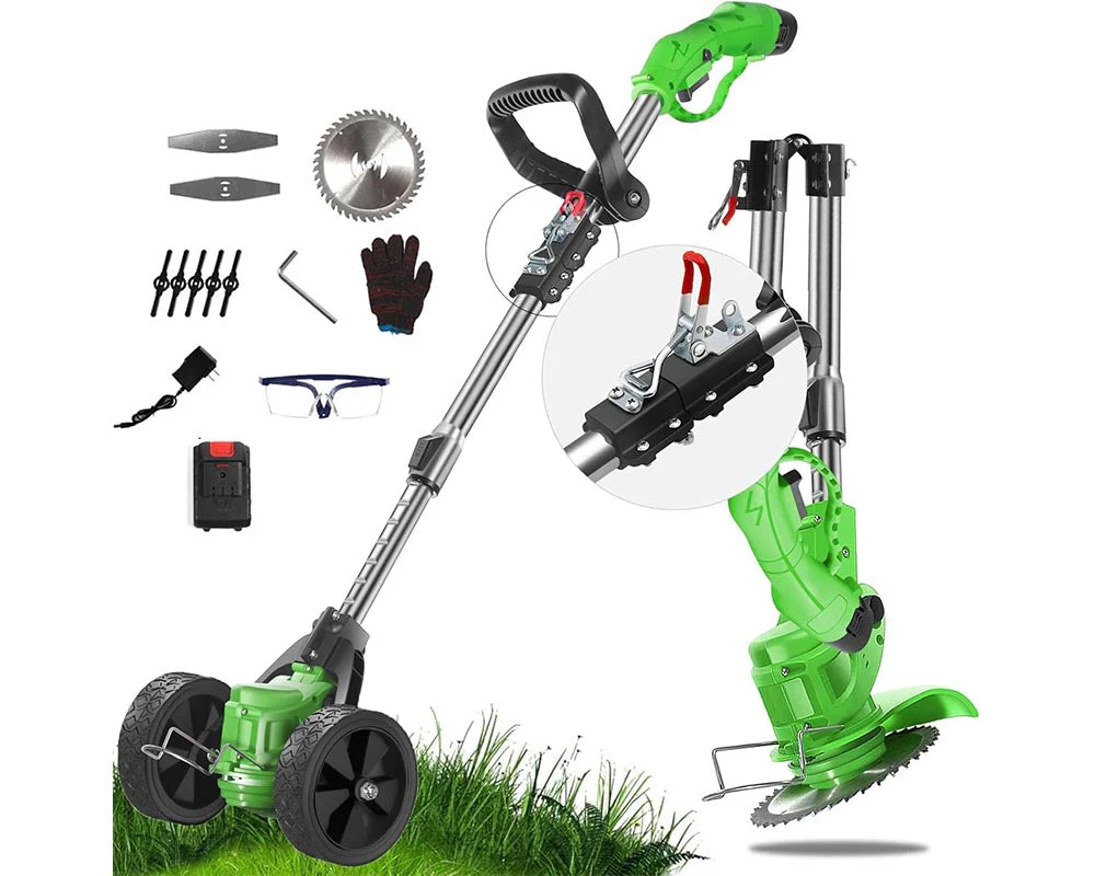 Foldable 21V Cordless Strimmer – Electric Lawn Trimmer with Adjustable Telescopic Pole - Image 8