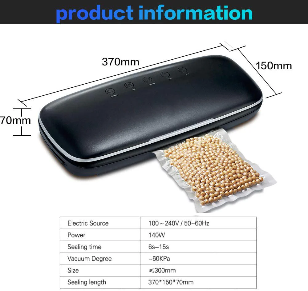 Vacuum Sealer Machine Food Saver Storage - Image 6