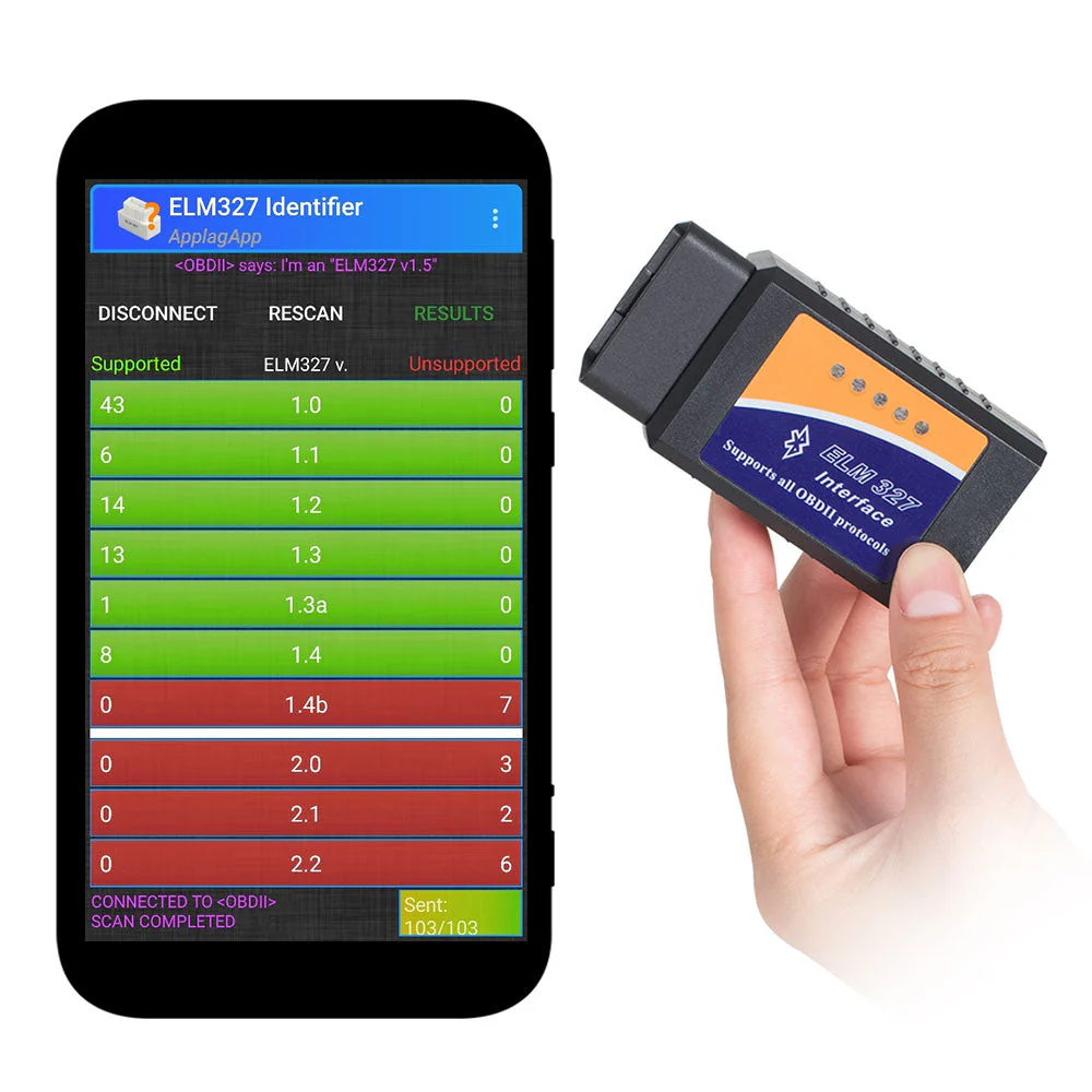 OBD2 Scanner Mini ELM327 Auto Diagnostic Tool - Image 2