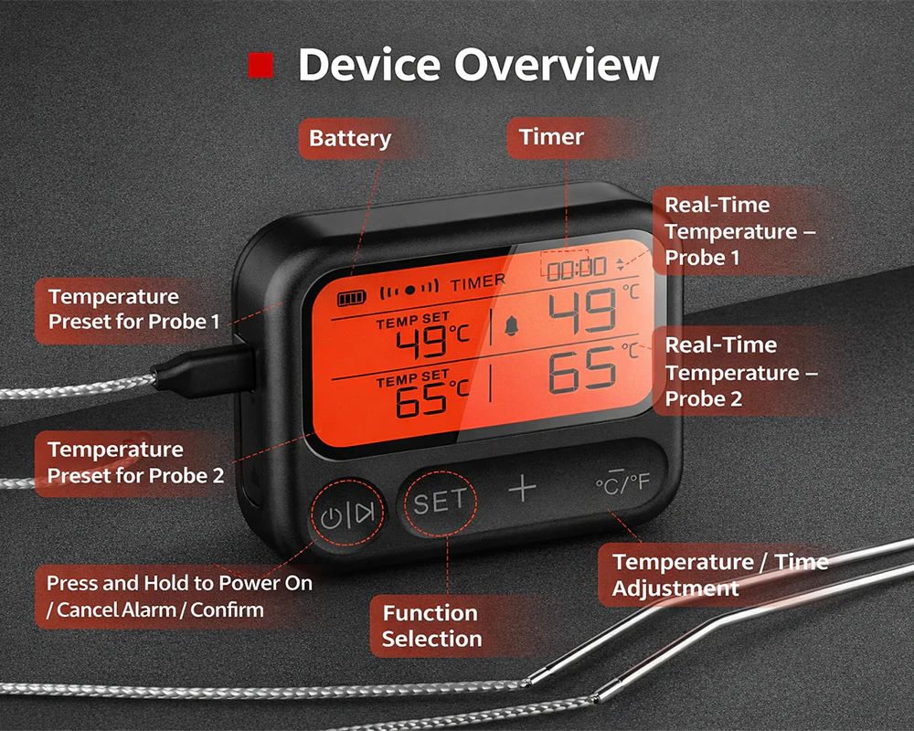 Meat Thermometer, Digital Meat Thermometer, Kitchen Timer - Image 7