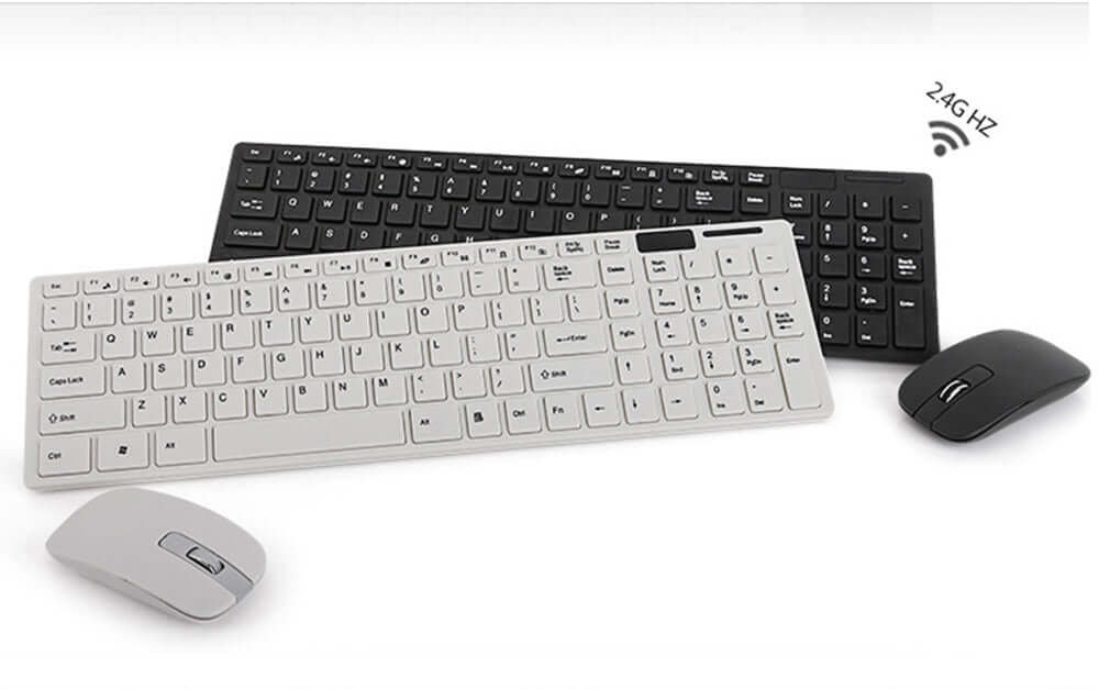 Wireless Keyboard Mouse  White - Image 4