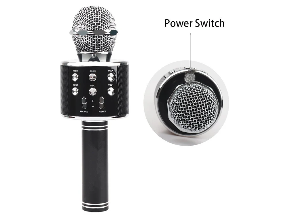 Wireless Microphone Karaoke Microphone, Portable Handheld Mic Speaker - Image 4
