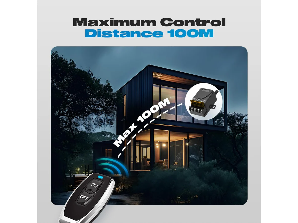 Wireless Remote Switch, RF Relay Switch, 30A Wireless Remote Switch - Image 9