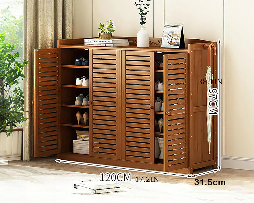 Wooden 30 Pair Shoe Storage - Image 3
