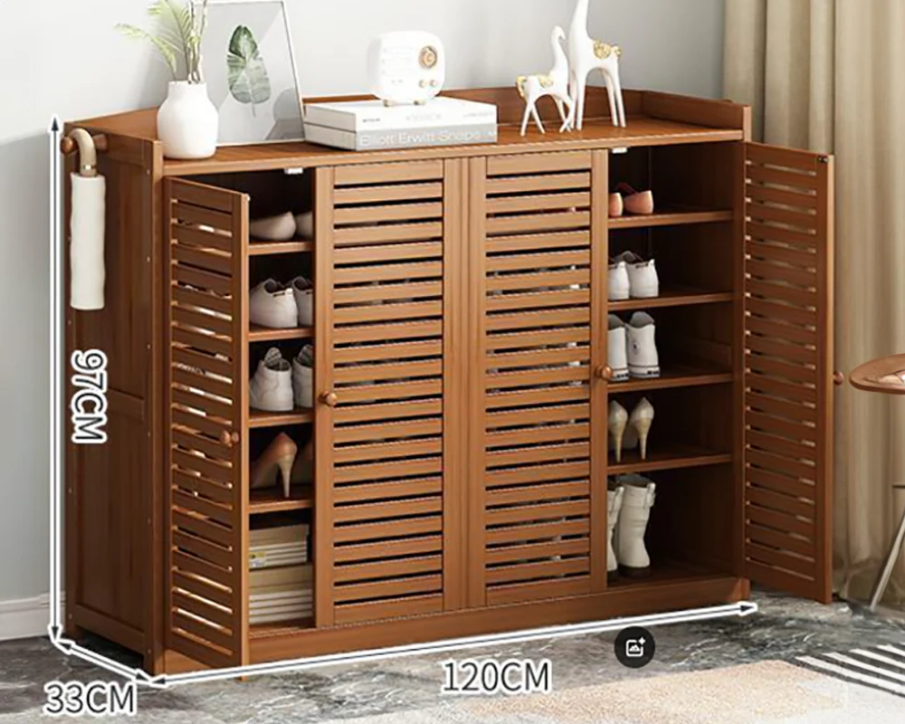 Wooden 30 Pair Shoe Storage - Image 4
