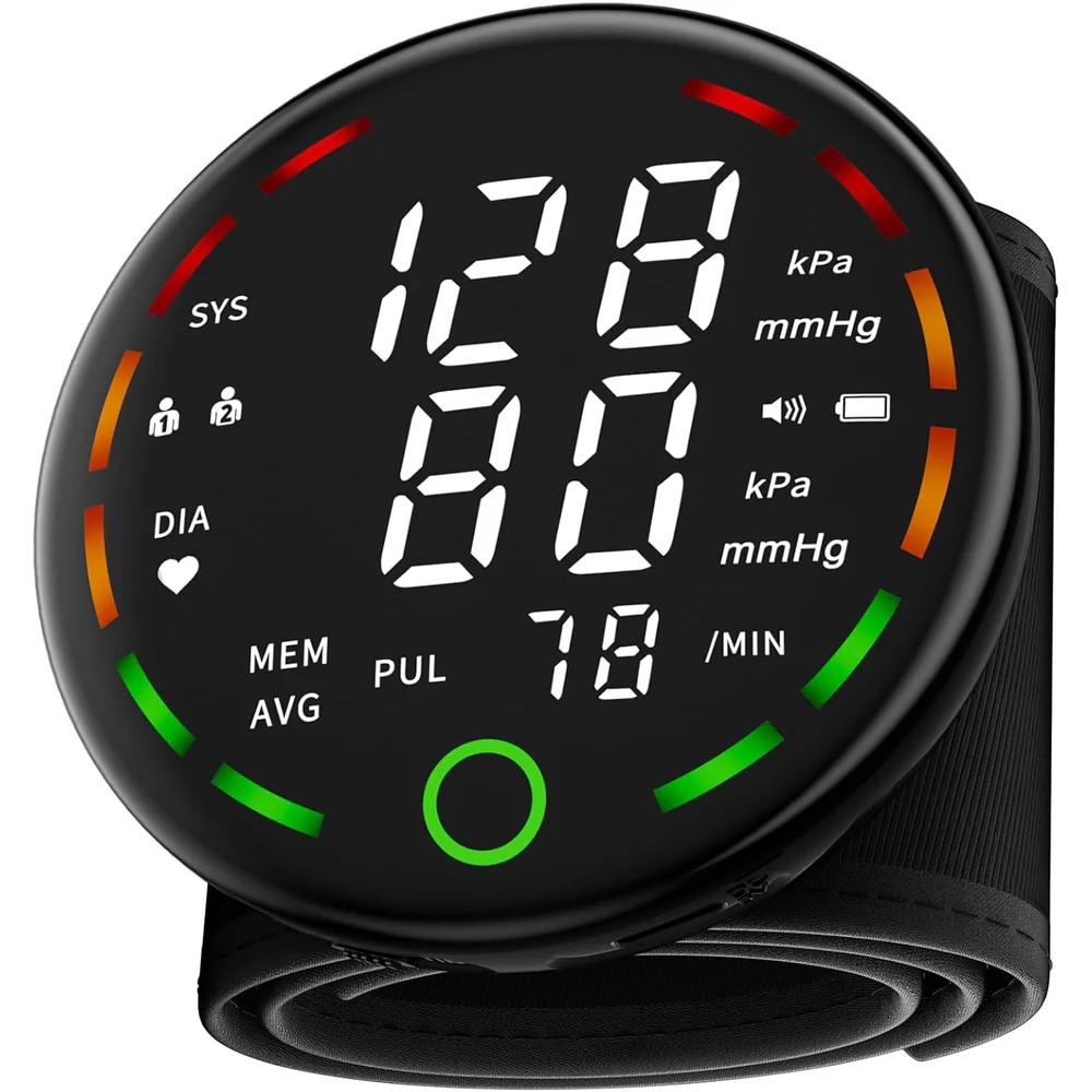 Rechargeable Wrist Blood Pressure Monitor