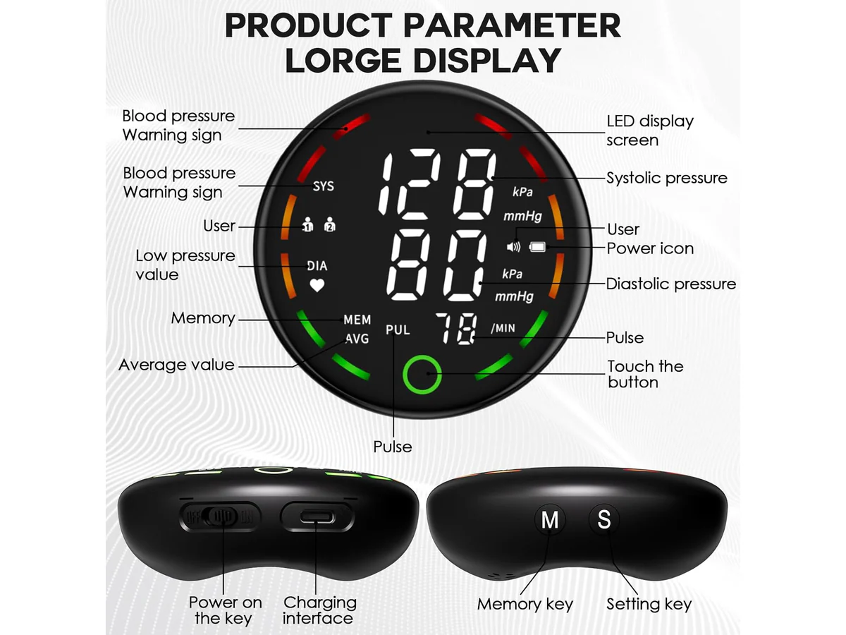 Rechargeable Wrist Blood Pressure Monitor - Image 4