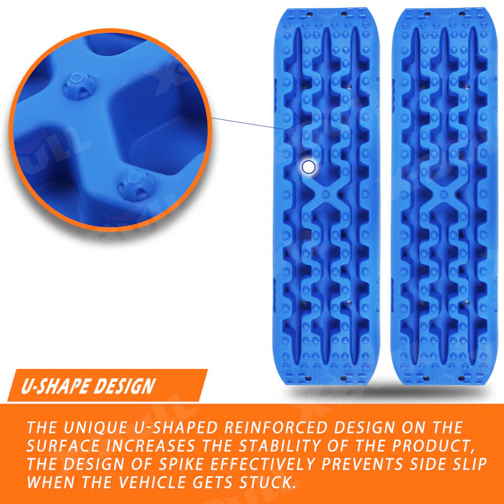 Recovery Tracks X-BULL – 3rd Gen Traction Boards for Sand Mud Snow 4WD Blue - Image 6