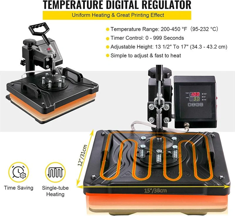 Digital Heat Press Machine Transfer T-Shirt Printer 38 x 30CM - Image 8