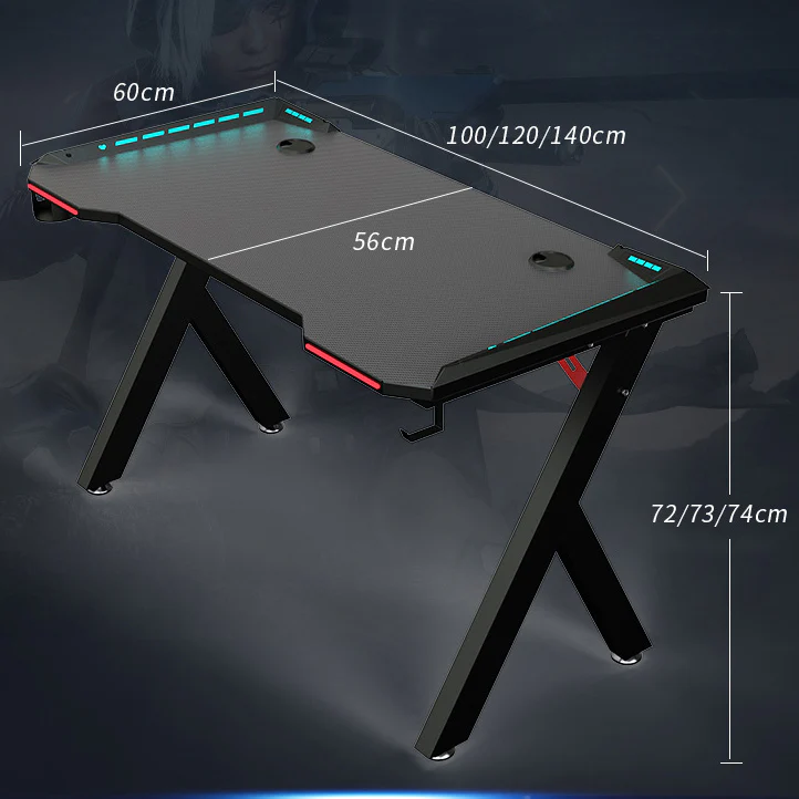 Gaming Chair with Desk – RGB Gaming Chair Combo with Gaming Desk Table - Image 5